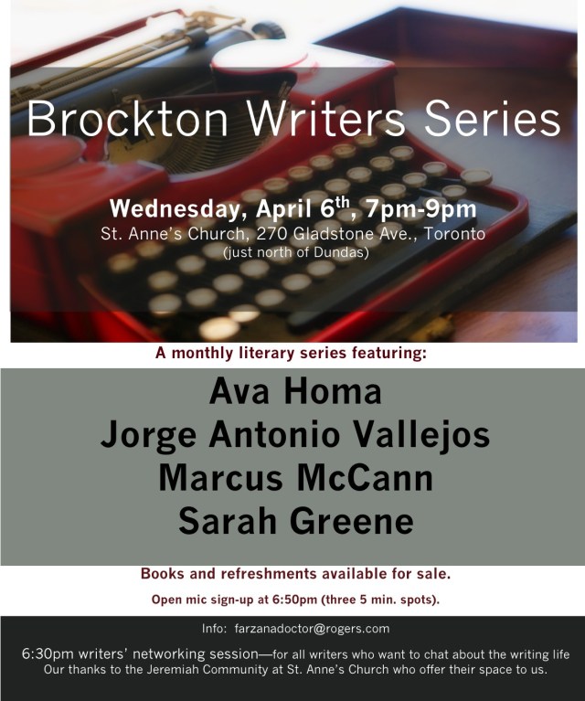 Brockton Writers Series April 2011