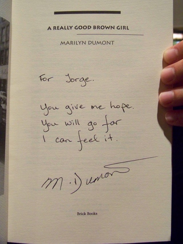 Marilyn Signed book