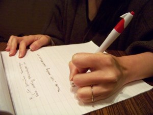 Souvankham Thammavongsas hand writing closeup