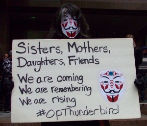 Thunderbird sign Native Rally 2013